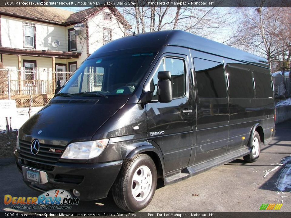 2006 Mercedes-Benz Sprinter Midwest Limousine Van Black / Black/Grey Photo #1