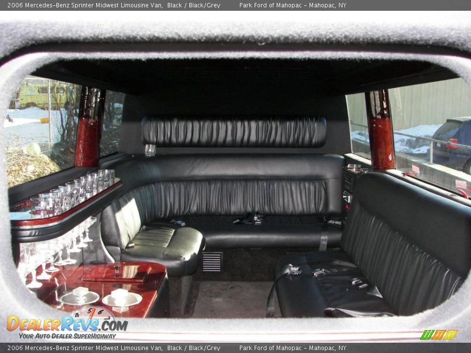 2006 Mercedes-Benz Sprinter Midwest Limousine Van Black / Black/Grey Photo #14