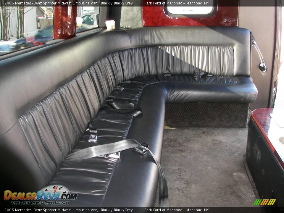 2006 Mercedes-Benz Sprinter Midwest Limousine Van Black / Black/Grey Photo #16