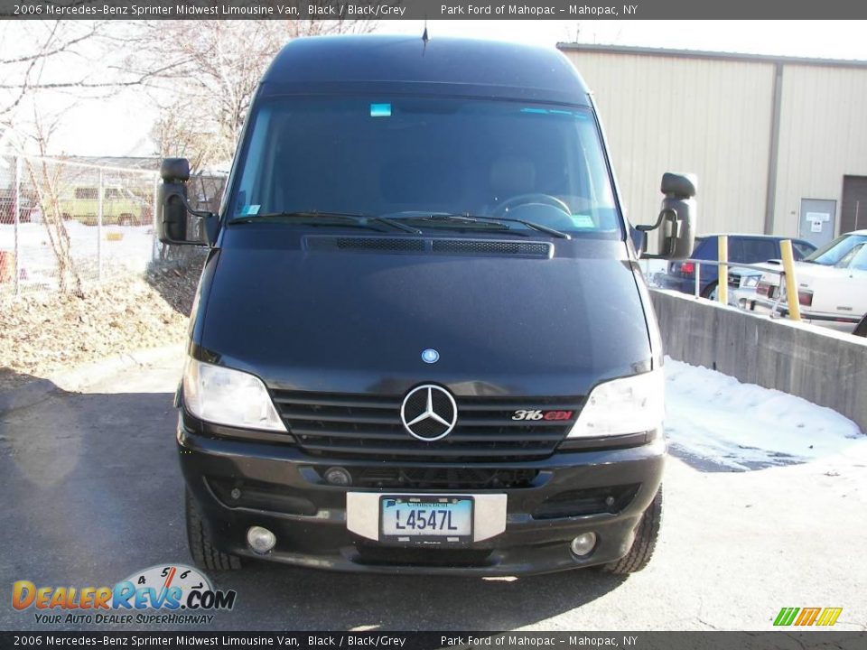 2006 Mercedes-Benz Sprinter Midwest Limousine Van Black / Black/Grey Photo #35