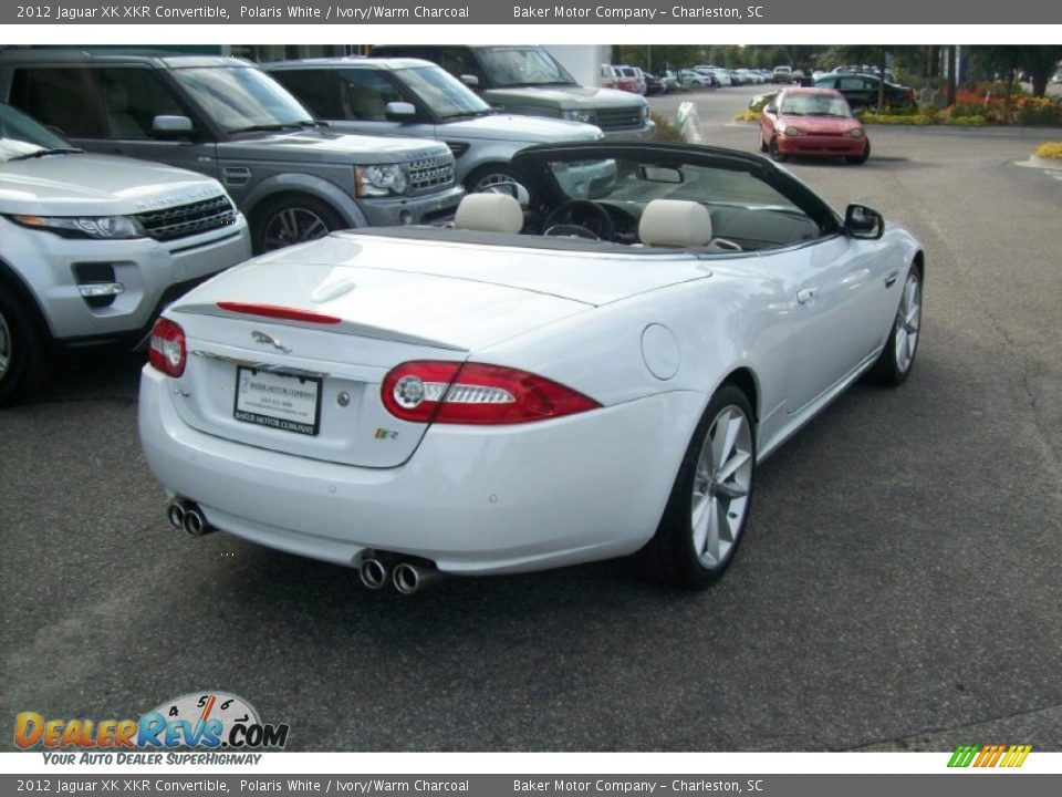 2012 Jaguar XK XKR Convertible Polaris White / Ivory/Warm Charcoal Photo #3