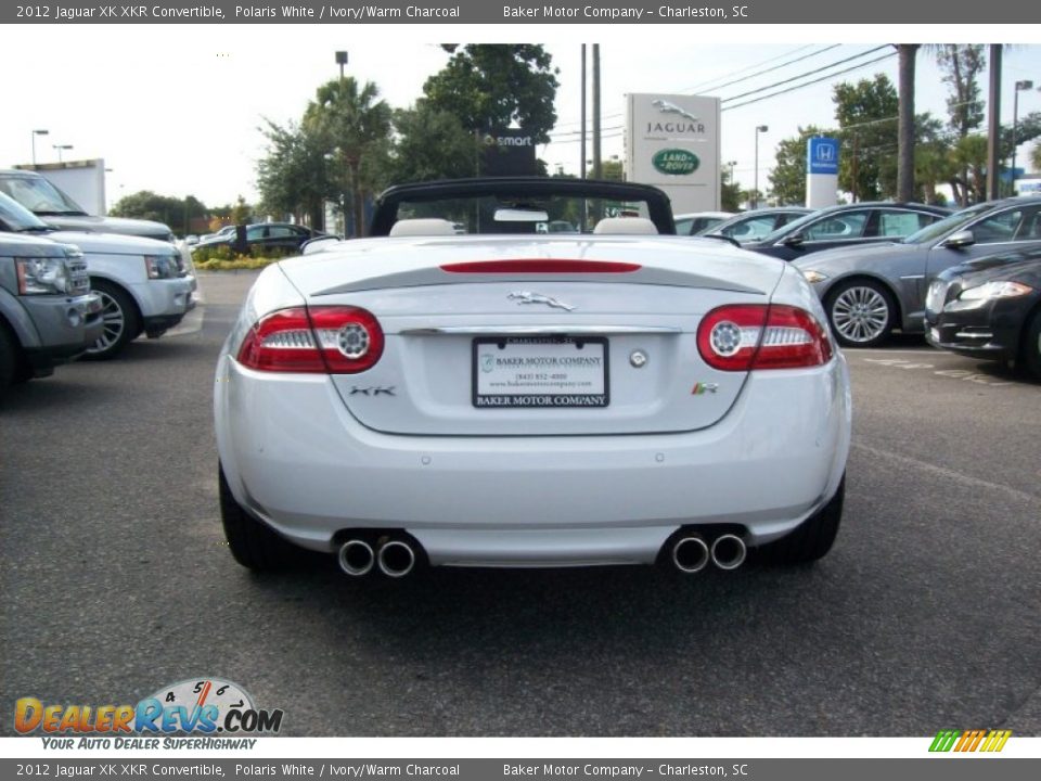 2012 Jaguar XK XKR Convertible Polaris White / Ivory/Warm Charcoal Photo #4