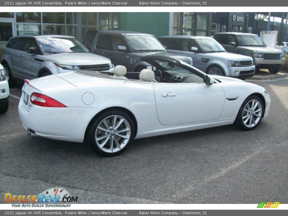 2012 Jaguar XK XKR Convertible Polaris White / Ivory/Warm Charcoal Photo #6