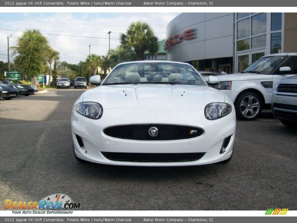 2012 Jaguar XK XKR Convertible Polaris White / Ivory/Warm Charcoal Photo #7