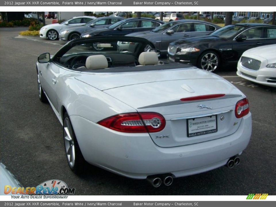 2012 Jaguar XK XKR Convertible Polaris White / Ivory/Warm Charcoal Photo #8