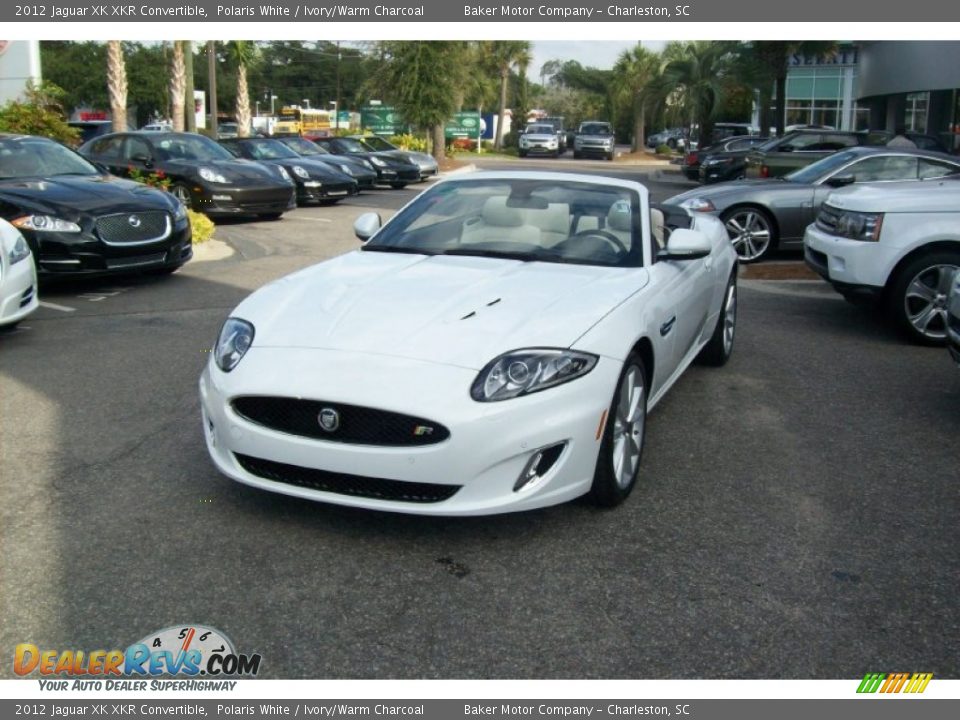 2012 Jaguar XK XKR Convertible Polaris White / Ivory/Warm Charcoal Photo #11