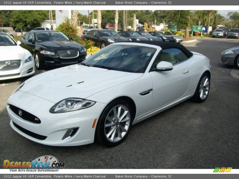 2012 Jaguar XK XKR Convertible Polaris White / Ivory/Warm Charcoal Photo #12