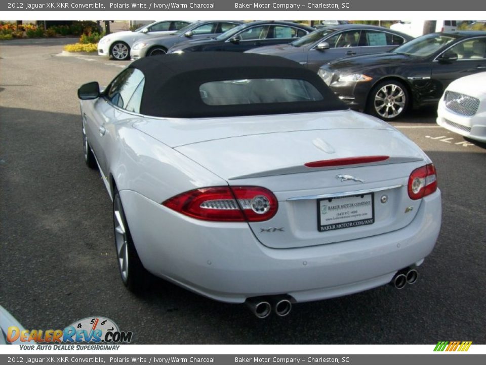 2012 Jaguar XK XKR Convertible Polaris White / Ivory/Warm Charcoal Photo #14