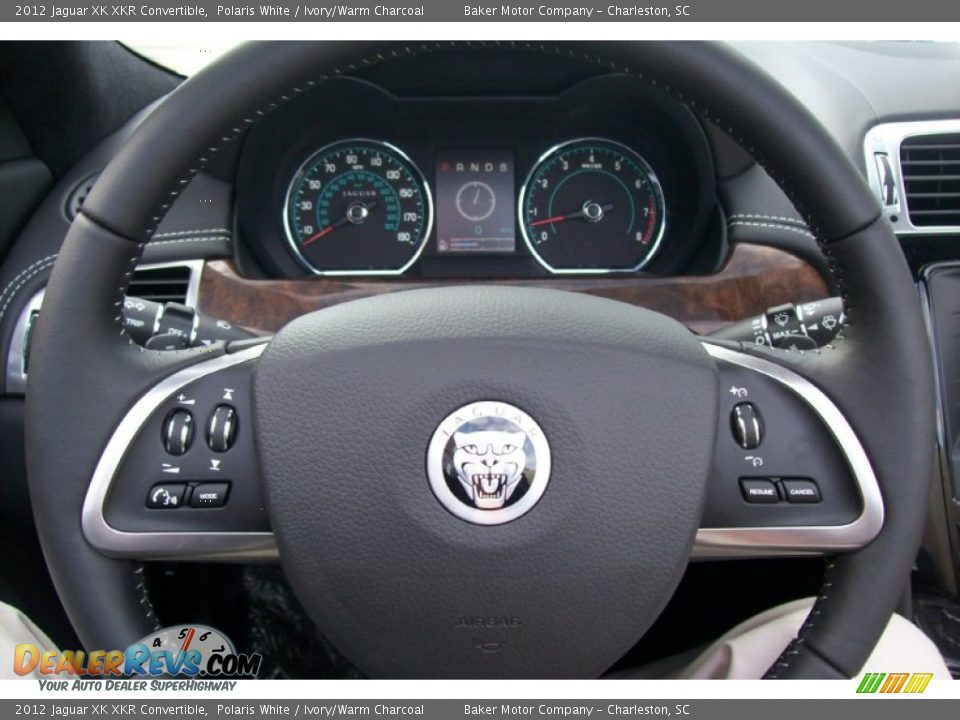 2012 Jaguar XK XKR Convertible Steering Wheel Photo #22