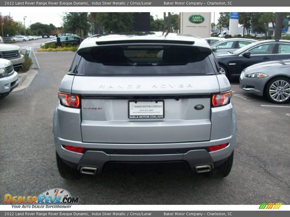 2012 Land Rover Range Rover Evoque Dynamic Indus Silver Metallic / Cirrus/Lunar Photo #4