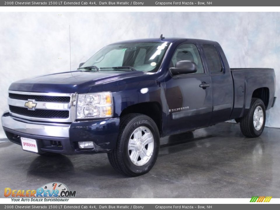 2008 Chevrolet Silverado 1500 LT Extended Cab 4x4 Dark Blue Metallic / Ebony Photo #1