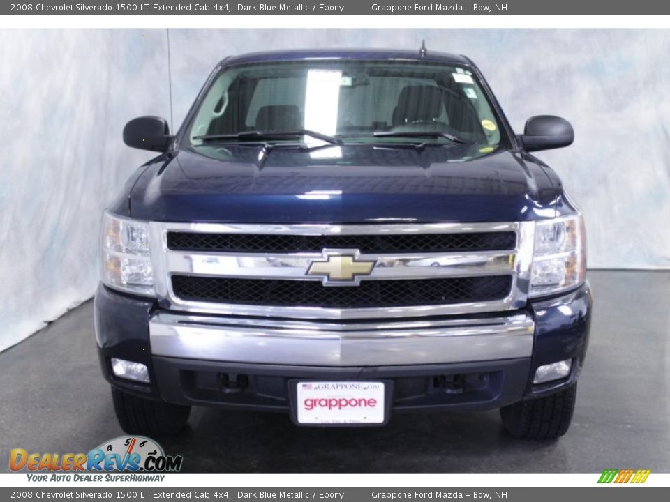 2008 Chevrolet Silverado 1500 LT Extended Cab 4x4 Dark Blue Metallic / Ebony Photo #2