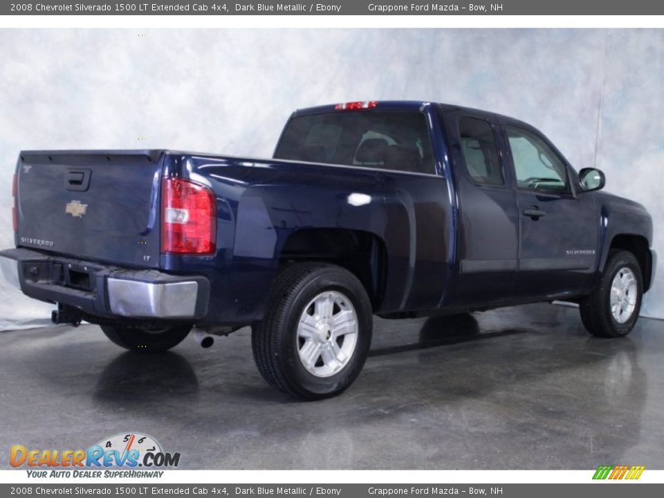 2008 Chevrolet Silverado 1500 LT Extended Cab 4x4 Dark Blue Metallic / Ebony Photo #8