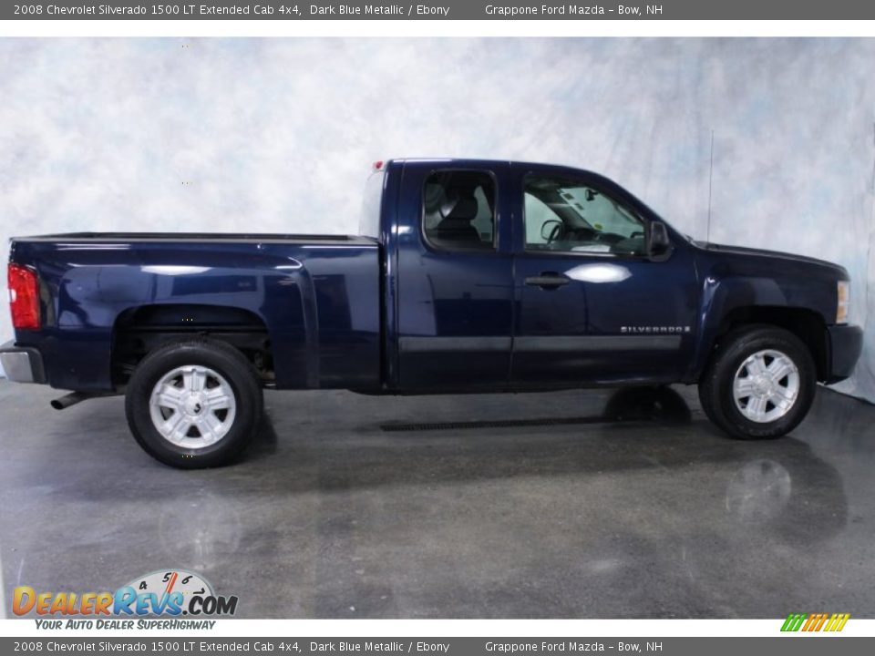 2008 Chevrolet Silverado 1500 LT Extended Cab 4x4 Dark Blue Metallic / Ebony Photo #10