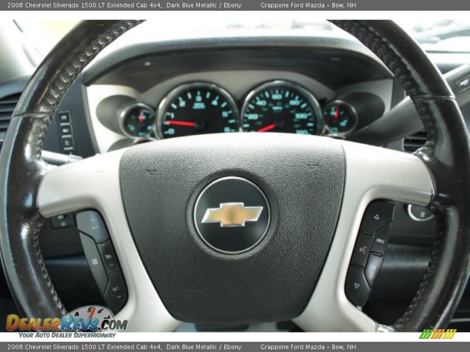 2008 Chevrolet Silverado 1500 LT Extended Cab 4x4 Dark Blue Metallic / Ebony Photo #22