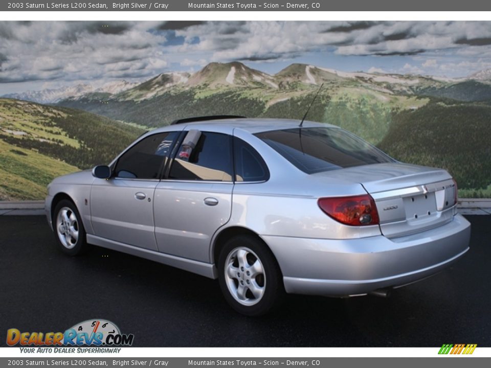 2003 Saturn L Series L200 Sedan Bright Silver / Gray Photo #2