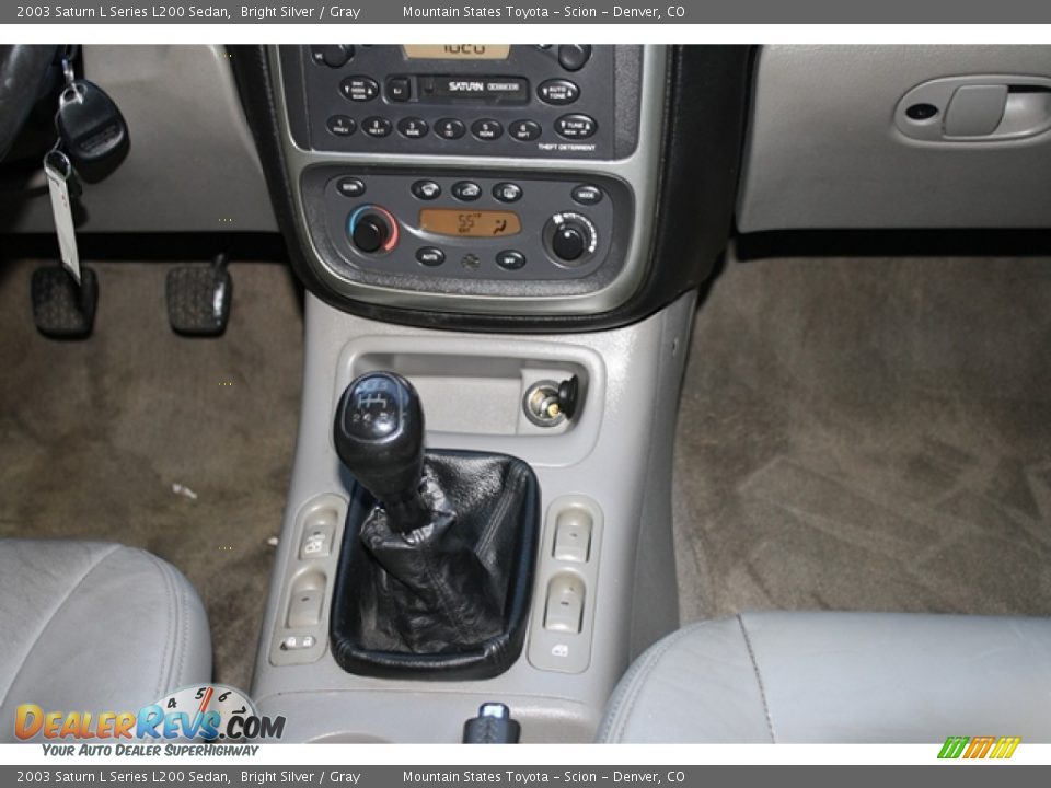 2003 Saturn L Series L200 Sedan Bright Silver / Gray Photo #16