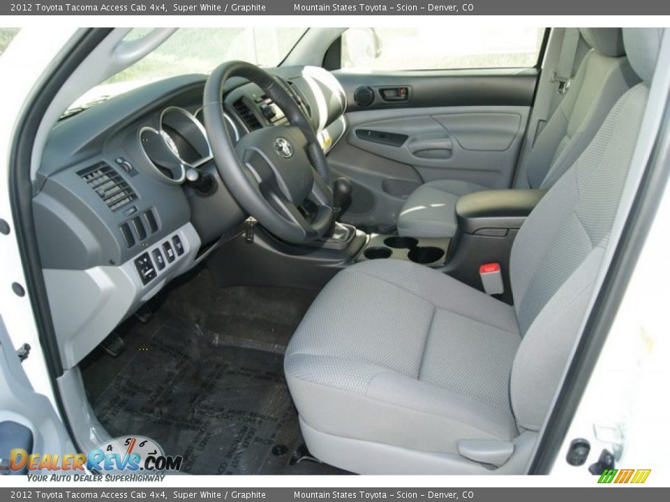 Graphite Interior - 2012 Toyota Tacoma Access Cab 4x4 Photo #4