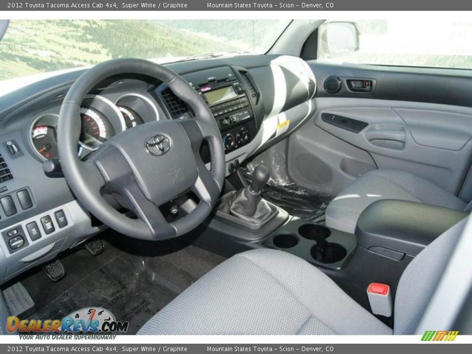 Graphite Interior - 2012 Toyota Tacoma Access Cab 4x4 Photo #5