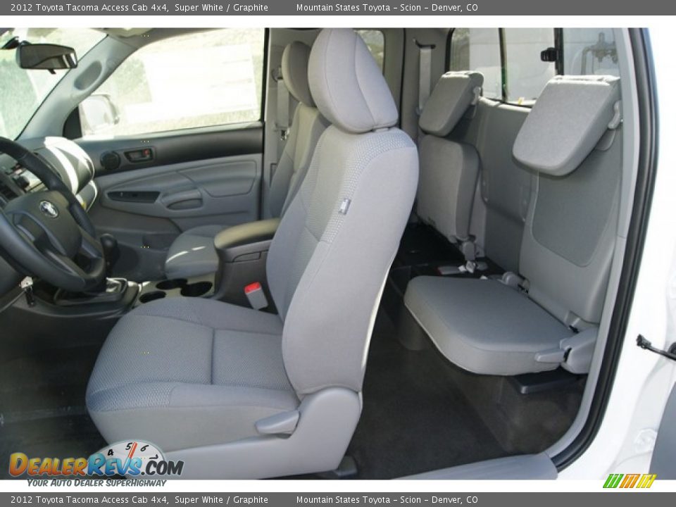 Graphite Interior - 2012 Toyota Tacoma Access Cab 4x4 Photo #8