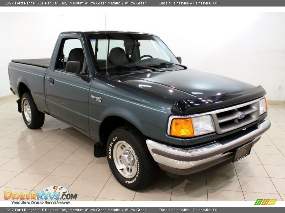 1997 Ford Ranger XLT Regular Cab Medium Willow Green Metallic / Willow Green Photo #1