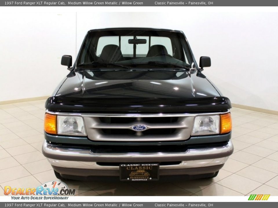 1997 Ford Ranger XLT Regular Cab Medium Willow Green Metallic / Willow Green Photo #2