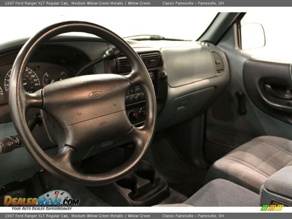 1997 Ford Ranger XLT Regular Cab Medium Willow Green Metallic / Willow Green Photo #8
