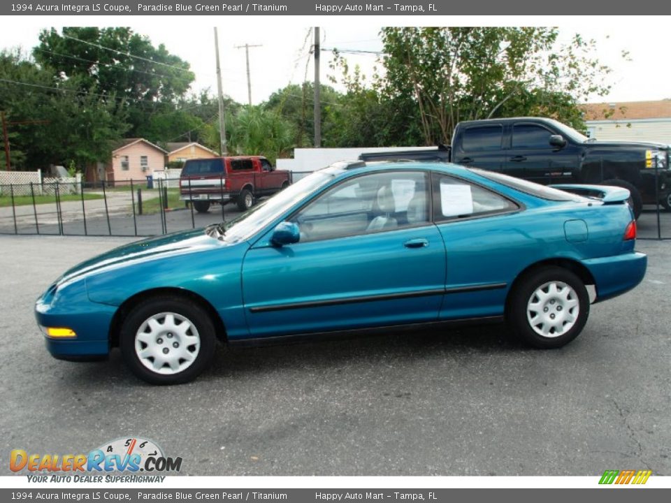 Paradise Blue Green Pearl 1994 Acura Integra LS Coupe Photo #1