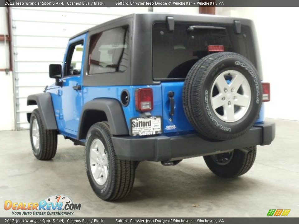 2012 Jeep Wrangler Sport S 4x4 Cosmos Blue / Black Photo #3