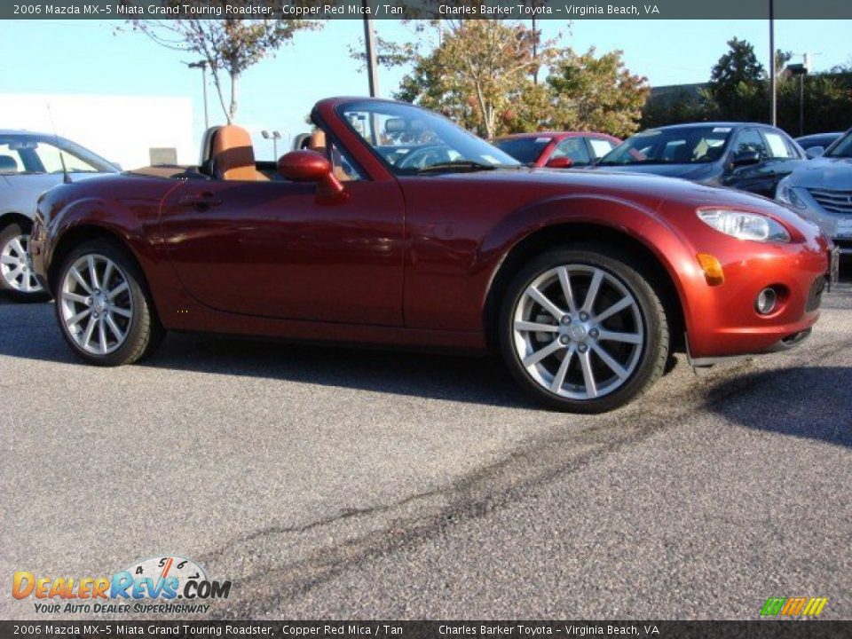 2006 Mazda MX-5 Miata Grand Touring Roadster Copper Red Mica / Tan Photo #2