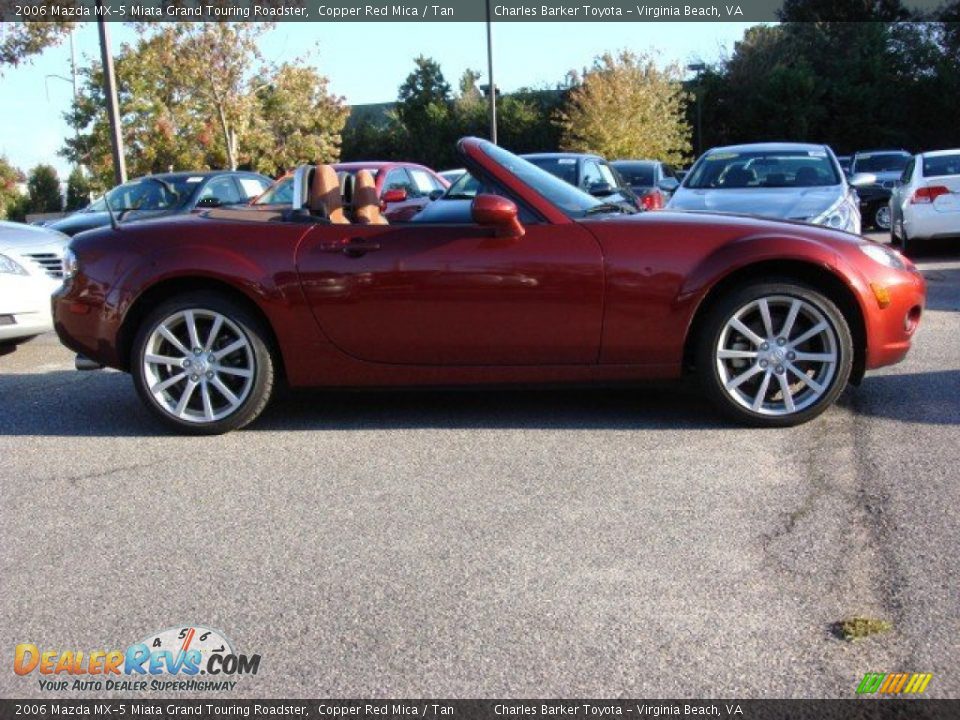 2006 Mazda MX-5 Miata Grand Touring Roadster Copper Red Mica / Tan Photo #3