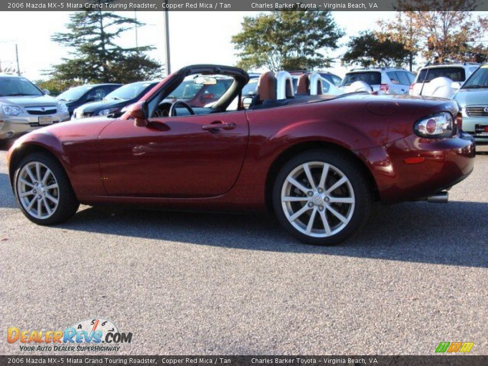 2006 Mazda MX-5 Miata Grand Touring Roadster Copper Red Mica / Tan Photo #5