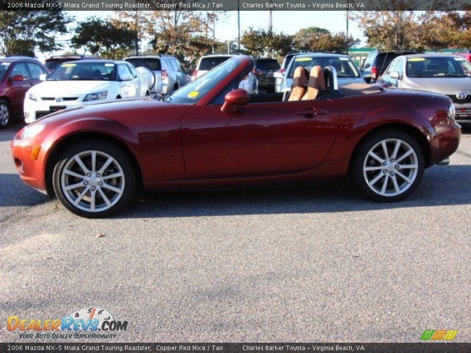 2006 Mazda MX-5 Miata Grand Touring Roadster Copper Red Mica / Tan Photo #6