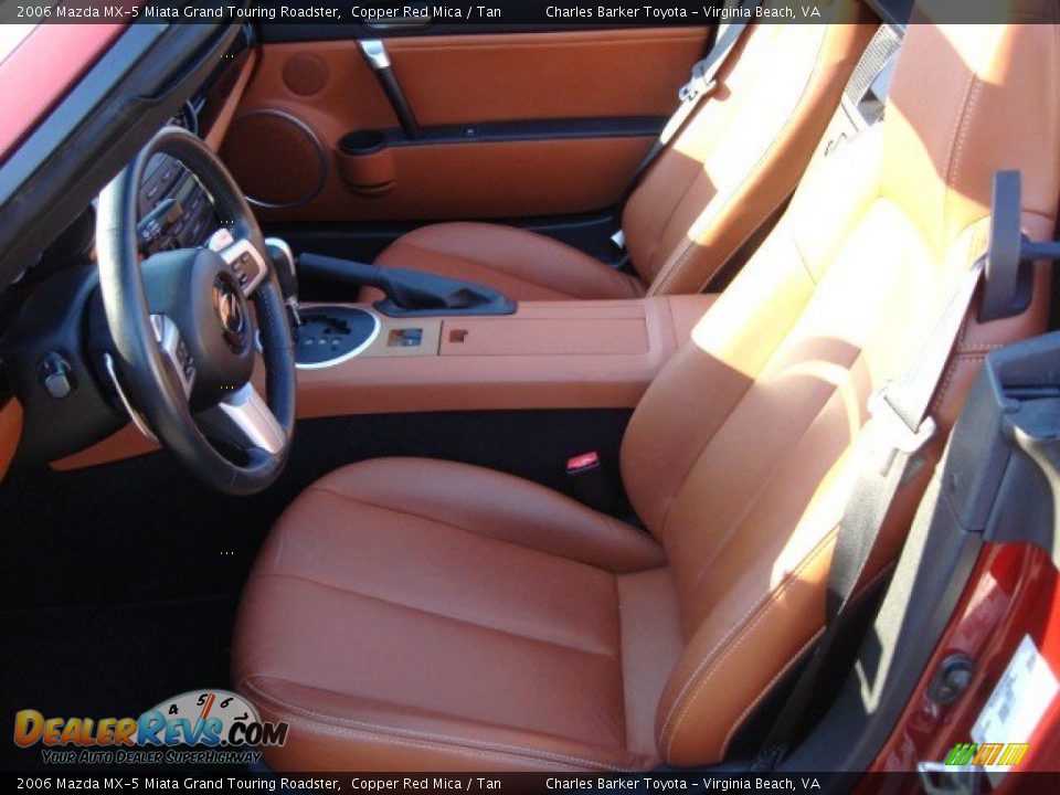 2006 Mazda MX-5 Miata Grand Touring Roadster Copper Red Mica / Tan Photo #9