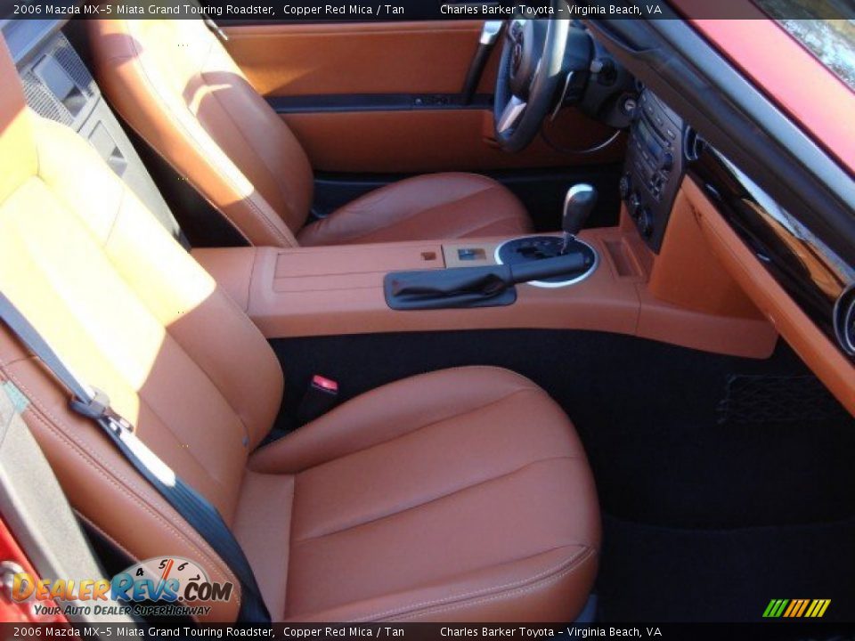 2006 Mazda MX-5 Miata Grand Touring Roadster Copper Red Mica / Tan Photo #10