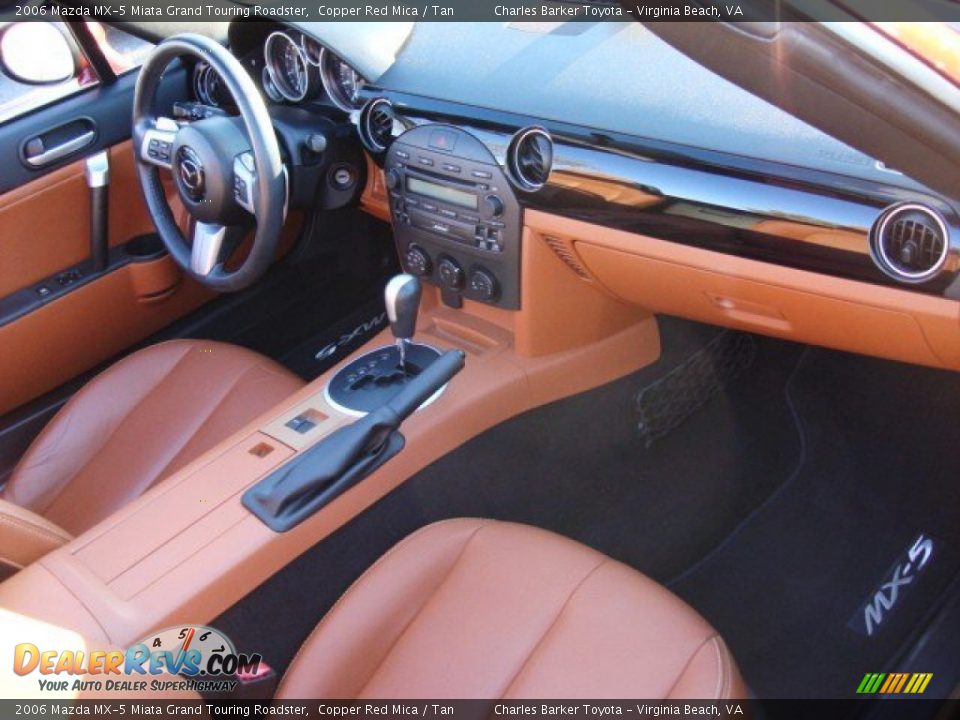 2006 Mazda MX-5 Miata Grand Touring Roadster Copper Red Mica / Tan Photo #11