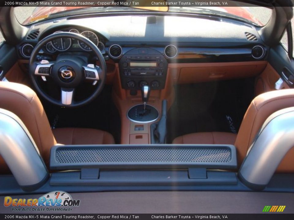 2006 Mazda MX-5 Miata Grand Touring Roadster Copper Red Mica / Tan Photo #12
