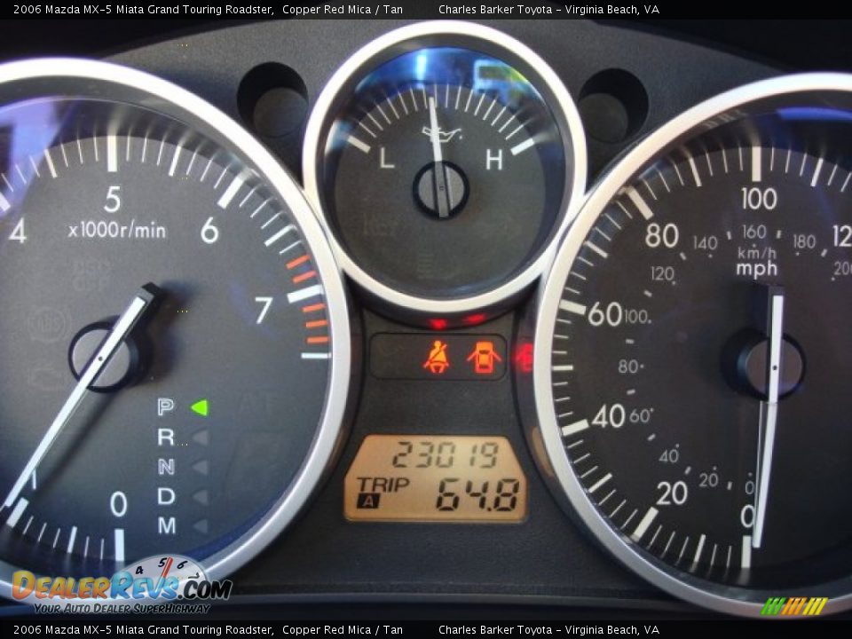 2006 Mazda MX-5 Miata Grand Touring Roadster Copper Red Mica / Tan Photo #14