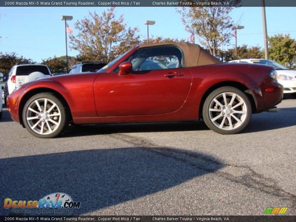 2006 Mazda MX-5 Miata Grand Touring Roadster Copper Red Mica / Tan Photo #23