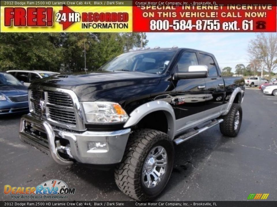 2012 Dodge Ram 2500 HD Laramie Crew Cab 4x4 Black / Dark Slate Photo #1