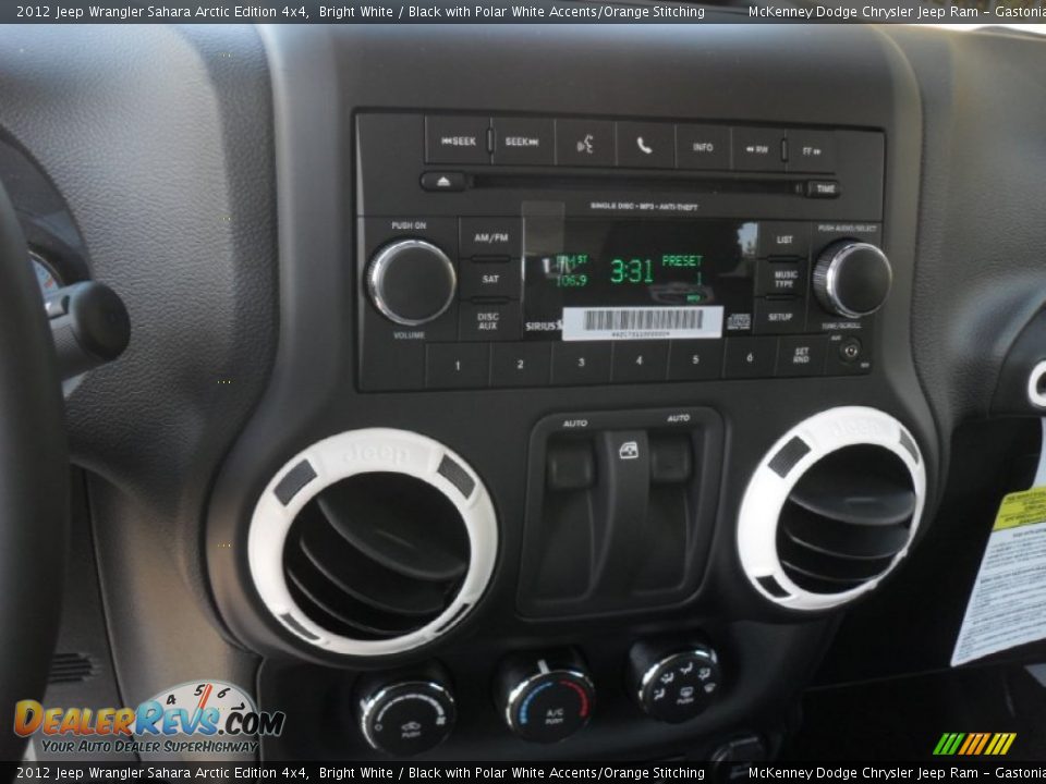 Audio System of 2012 Jeep Wrangler Sahara Arctic Edition 4x4 Photo #14