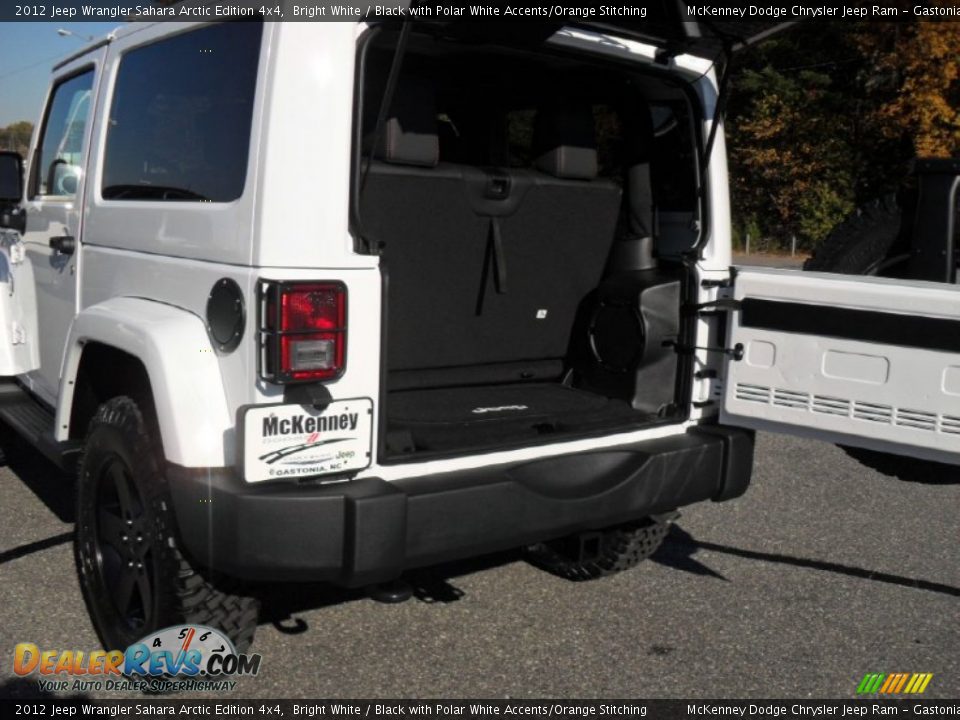 2012 Jeep Wrangler Sahara Arctic Edition 4x4 Bright White / Black with Polar White Accents/Orange Stitching Photo #19