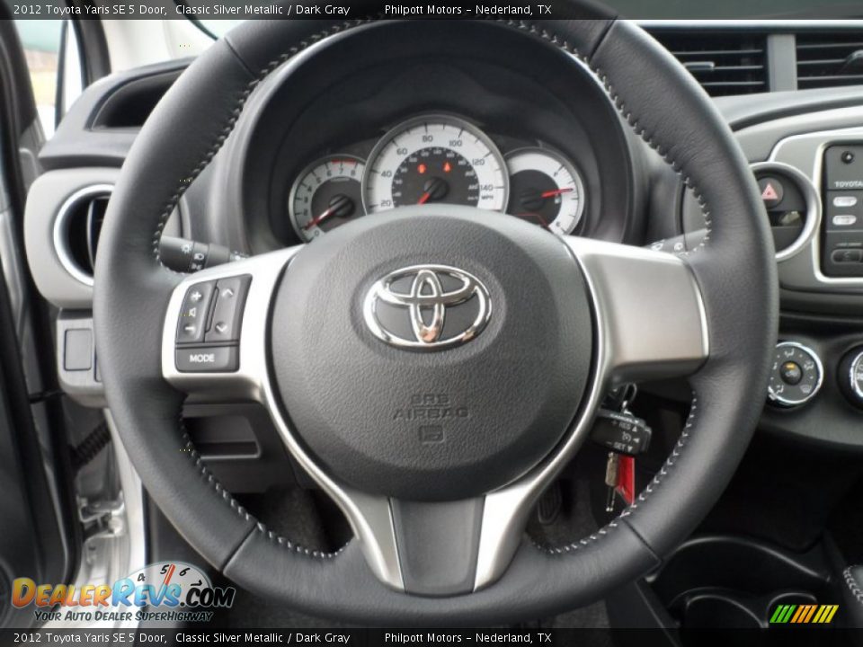 2012 Toyota Yaris SE 5 Door Steering Wheel Photo #29