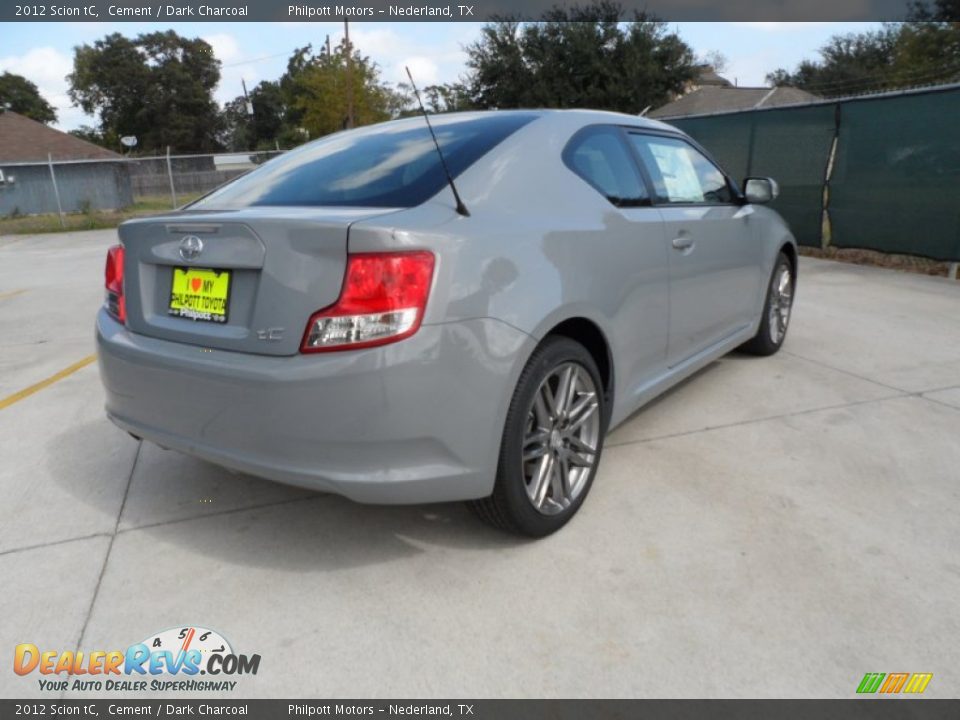 2012 Scion tC Cement / Dark Charcoal Photo #3