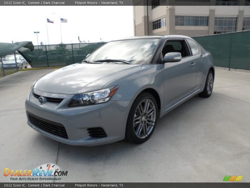 2012 Scion tC Cement / Dark Charcoal Photo #7
