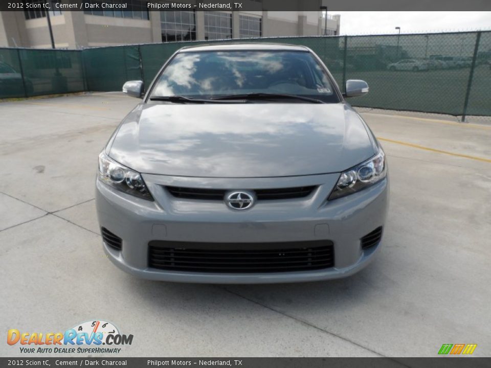 2012 Scion tC Cement / Dark Charcoal Photo #8