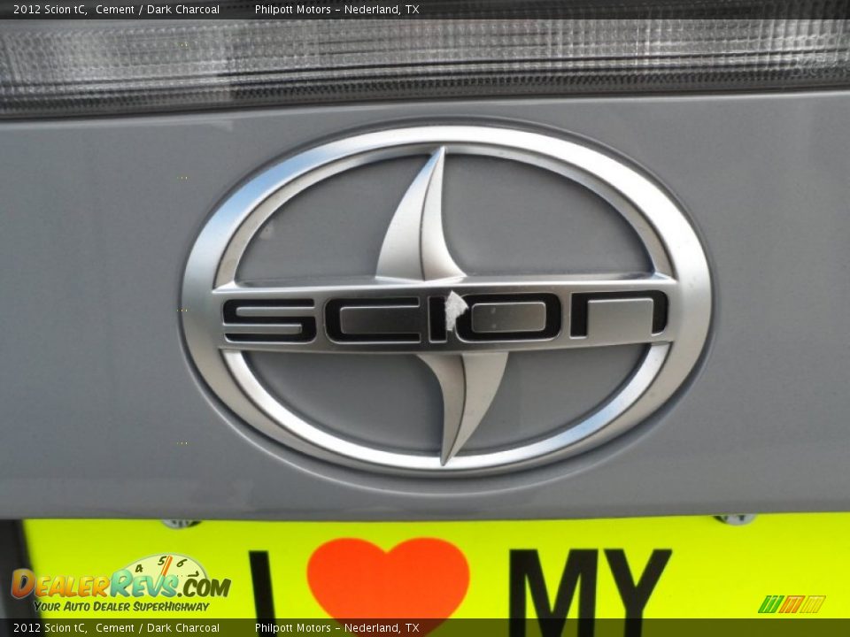 2012 Scion tC Cement / Dark Charcoal Photo #15