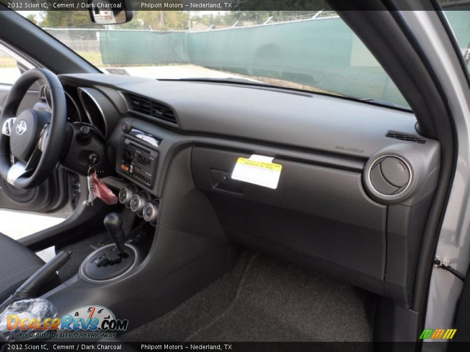 2012 Scion tC Cement / Dark Charcoal Photo #18