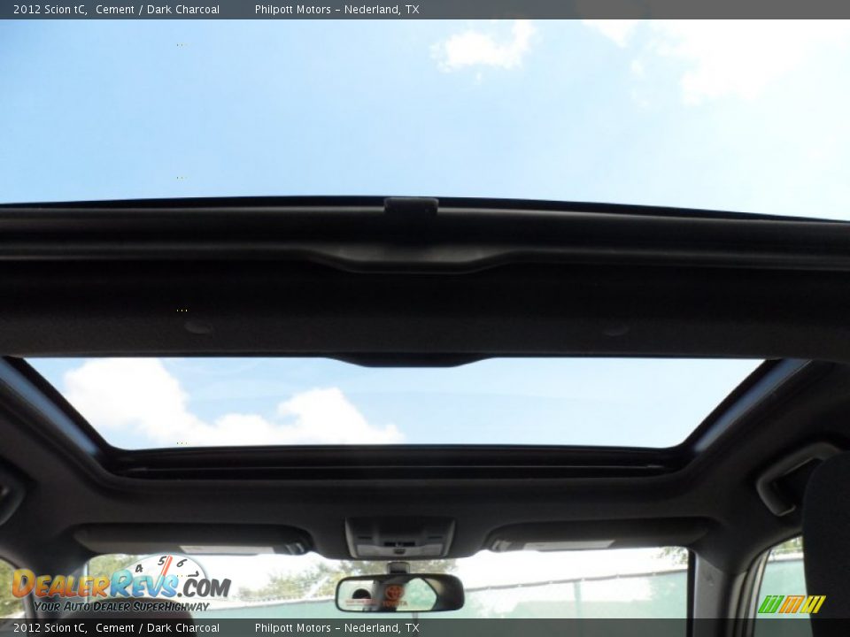2012 Scion tC Cement / Dark Charcoal Photo #25
