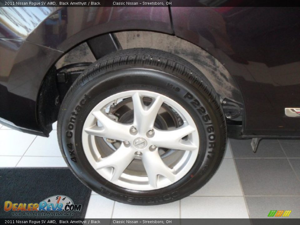 2011 Nissan Rogue SV AWD Black Amethyst / Black Photo #7